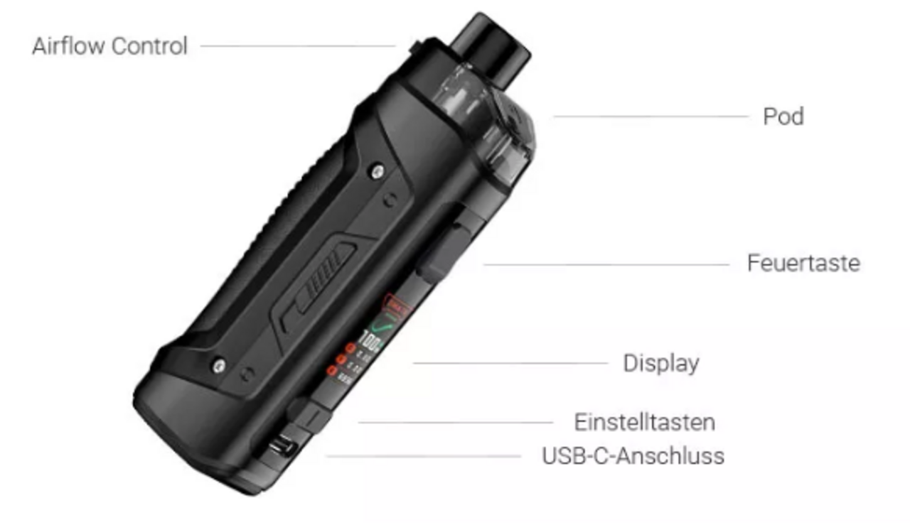 Geek Vape Geek Vape - Aegis Boost Pro 2 - Silver - E-Zigarette (Set)