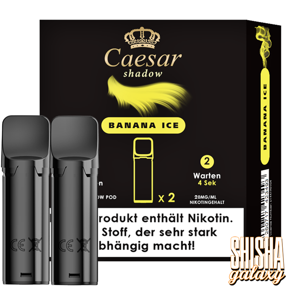 Caesar Caesar Shadow - Banana Ice - Liquid Pod - 2 ml - Nikotin 20 mg - 2er Pack (4ml)