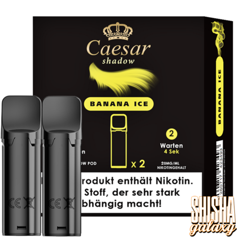 Caesar Caesar Shadow - Banana Ice - Liquid Pod - 2 ml - Nikotin 20 mg - 2er Pack (4ml)