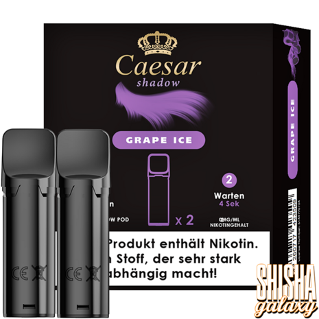 Caesar Caesar Shadow - Grape Ice - Liquid Pod - 2 ml - Nikotin 20 mg - 2er Pack (4ml)