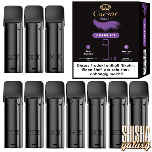 Caesar Caesar Shadow - Grape Ice - Liquid Pod - 2 ml - Nikotin 20 mg - 10er Pack