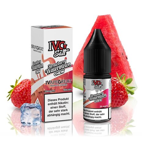 IVG IVG Salt - Strawberry Watermelon Chew - E-Liquid - Nikotin 10 mg/ml IVG IVG Salt - Strawberry Watermelon Chew - E-Liquid - Nikotin 10 mg/ml