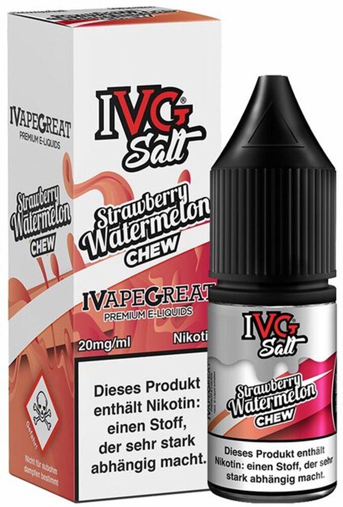 IVG IVG Salt - Strawberry Watermelon Chew - E-Liquid - Nikotin 10 mg/ml IVG IVG Salt - Strawberry Watermelon Chew - E-Liquid - Nikotin 10 mg/ml