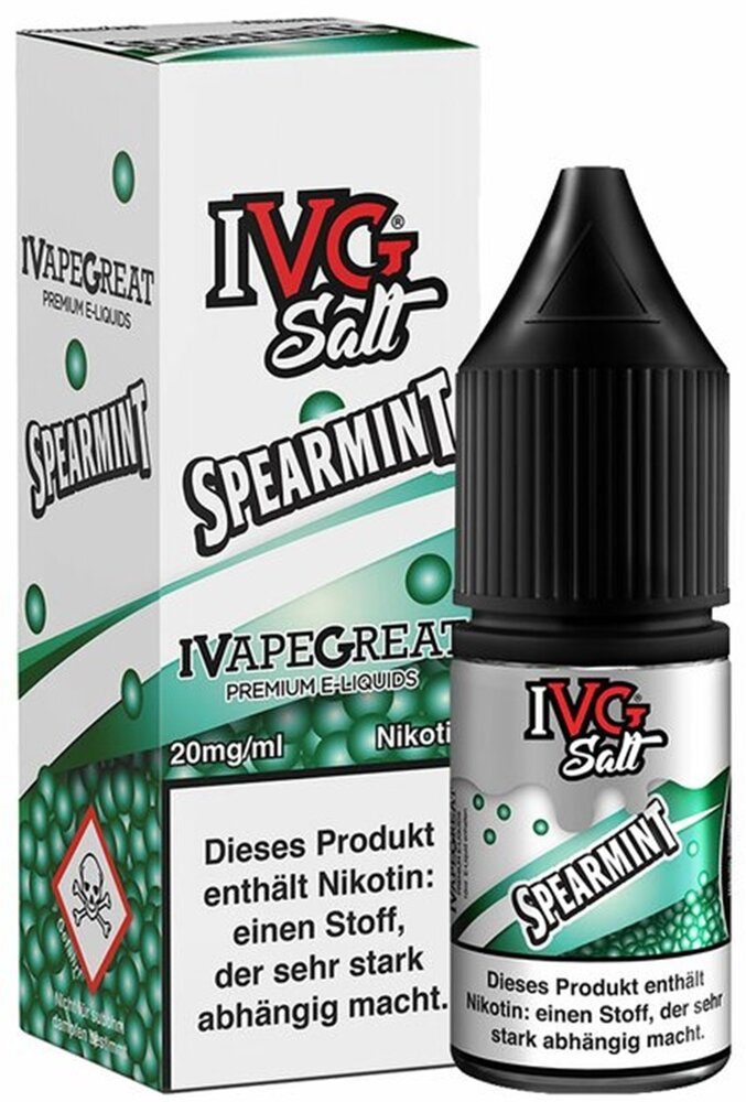 IVG IVG Salt - Spearmint - E-Liquid - Nikotin 10 mg/ml IVG IVG Salt - Spearmint - E-Liquid - Nikotin 10 mg/ml