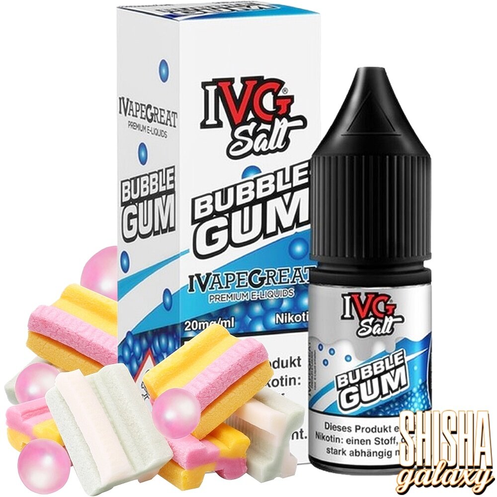 bubble gum liquid mit nikotin IVG Salt - Bubble Gum - E-Liquid - Nikotin 10 mg/ml - Nikotinsalz