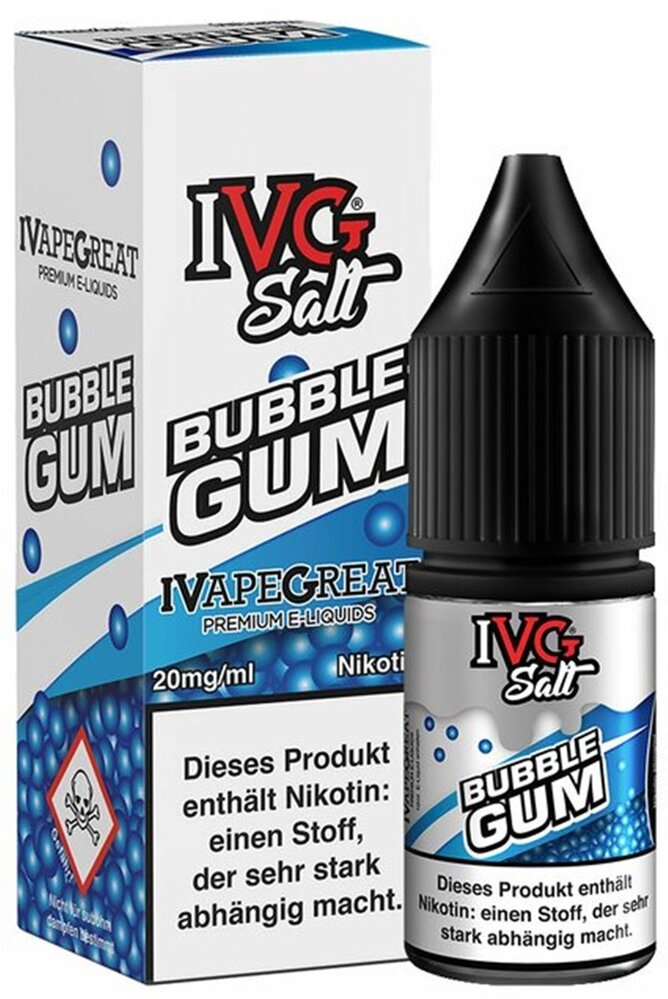 IVG IVG Salt - Bubble Gum - E-Liquid - Nikotin 10 mg/ml IVG IVG Salt - Bubble Gum - E-Liquid - Nikotin 10 mg/ml