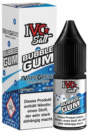 IVG IVG Salt - Bubble Gum - E-Liquid - Nikotin 10 mg/ml IVG IVG Salt - Bubble Gum - E-Liquid - Nikotin 10 mg/ml