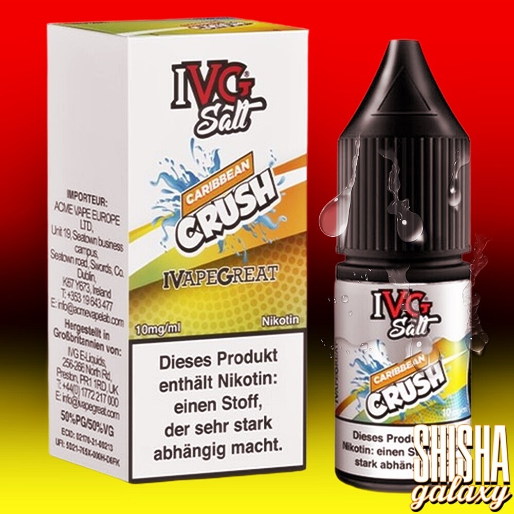 IVG IVG Salt - Caribbean Crush - E-Liquid - Nikotin 10 mg/ml IVG IVG Salt - Caribbean Crush - E-Liquid - Nikotin 10 mg/ml