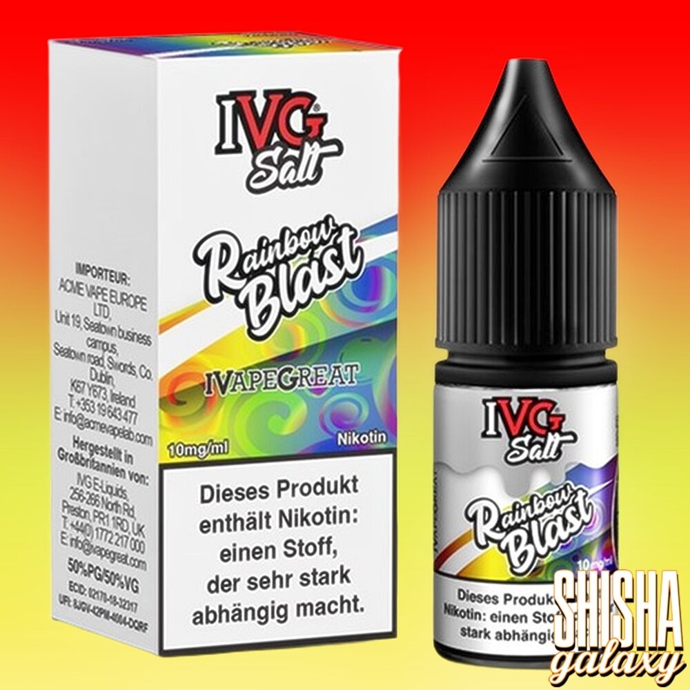 IVG IVG Salt - Rainbow Blast - E-Liquid - Nikotin 10 mg/ml IVG IVG Salt - Rainbow Blast - E-Liquid - Nikotin 10 mg/ml
