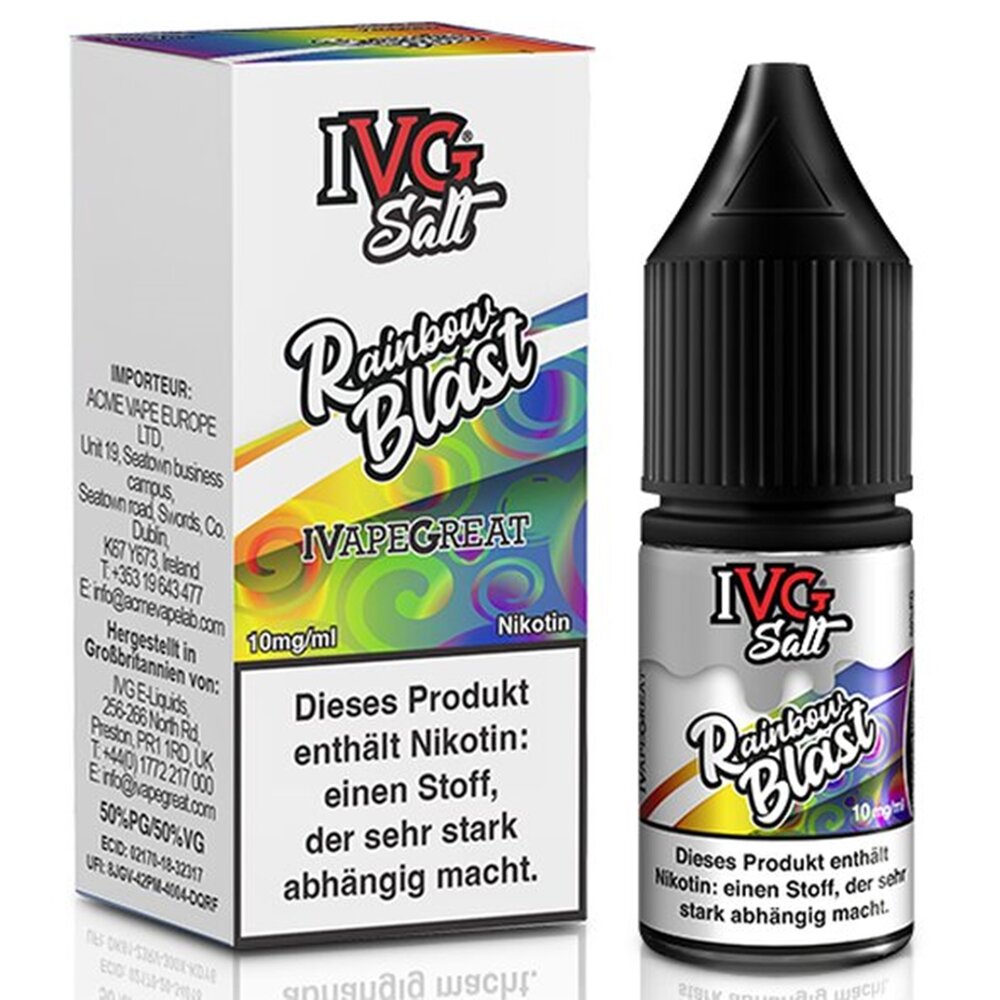 IVG IVG Salt - Rainbow Blast - E-Liquid - Nikotin 10 mg/ml IVG IVG Salt - Rainbow Blast - E-Liquid - Nikotin 10 mg/ml