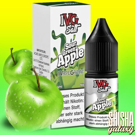 IVG IVG Salt - Sour Green Apple - E-Liquid - Nikotin 10 mg/ml IVG IVG Salt - Sour Green Apple - E-Liquid - Nikotin 10 mg/ml