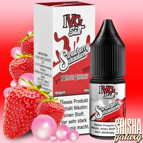 IVG IVG Salt - Strawberry Sensation - E-Liquid - Nikotin 10 mg/ml IVG IVG Salt - Strawberry Sensation - E-Liquid - Nikotin 10 mg/ml