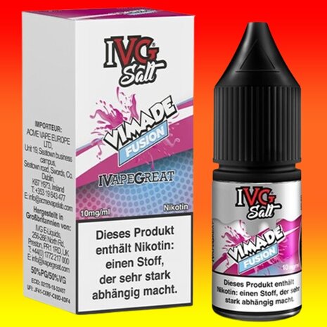 IVG IVG Salt - Vimade Fusion - E-Liquid - Nikotin 20 mg/ml IVG IVG Salt - Vimade Fusion - E-Liquid - Nikotin 20 mg/ml