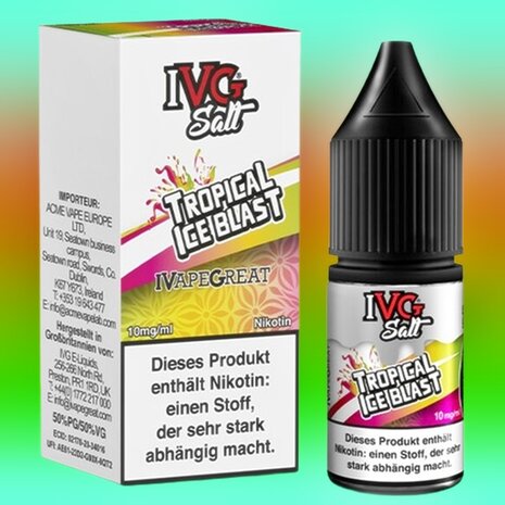 IVG IVG Salt - Tropical Ice Blast - E-Liquid - Nikotin 20 mg/ml