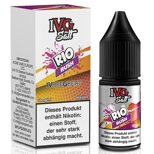 IVG IVG Salt - Rio Rush - Liquid - Nikotin 20 mg/ml