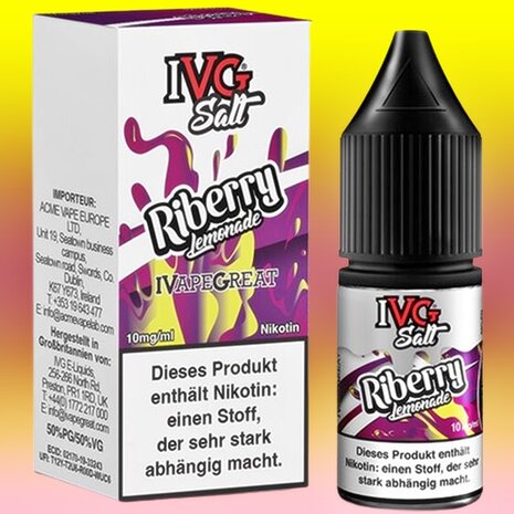 IVG IVG Salt - Riberry Lemonade - E-Liquid - Nikotin 20 mg/ml