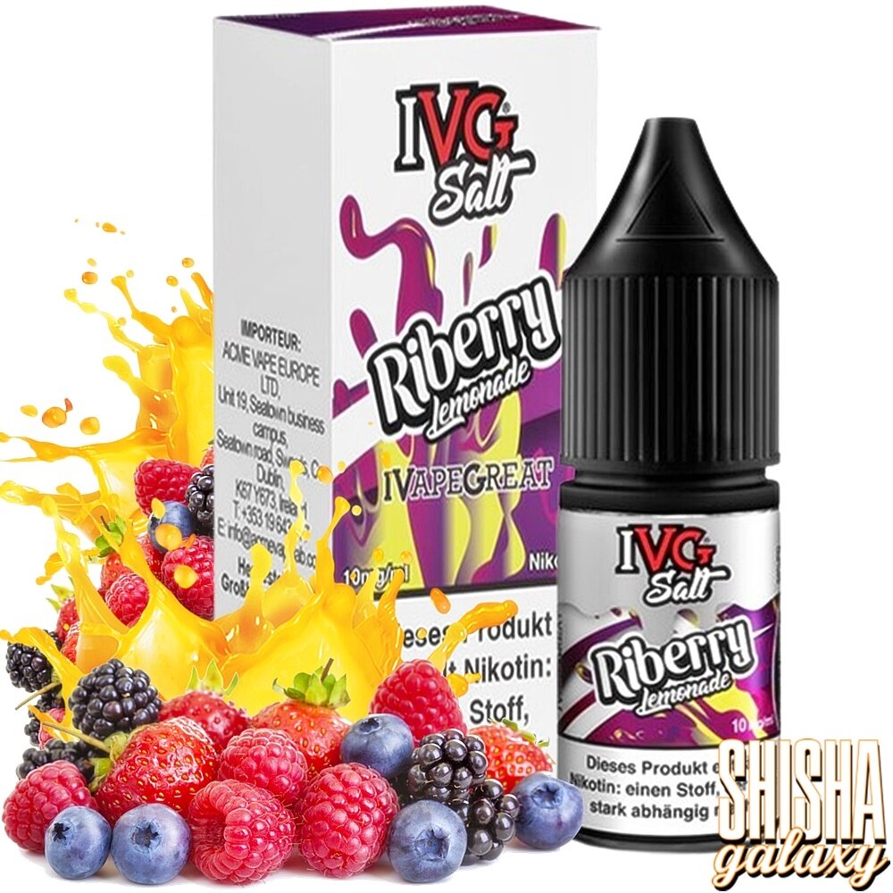 IVG Salt - Riberry Lemonade - E-Liquid - Nikotin 20mg/ml - Nikotinsalz -  Shisha Galaxy