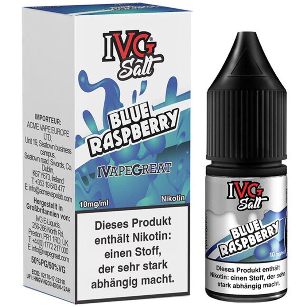 IVG IVG Salt - Blue Raspberry - E-Liquid - Nikotin 20 mg/ml