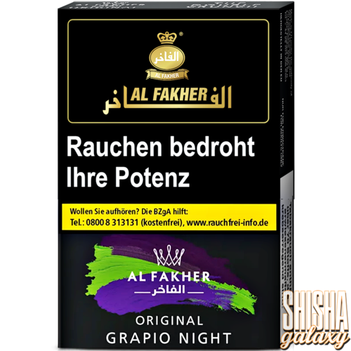 Al Fakher Al Fakher Tabak - Grapio Night (25g) - Shisha Tabak