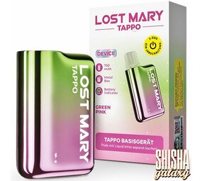 Lost Mary Tappo Tappo - Pod Kit - Akku 750 mAh - Green Pink Lost Mary Tappo Tappo - Pod Kit - Akku 750 mAh - Green Pink
