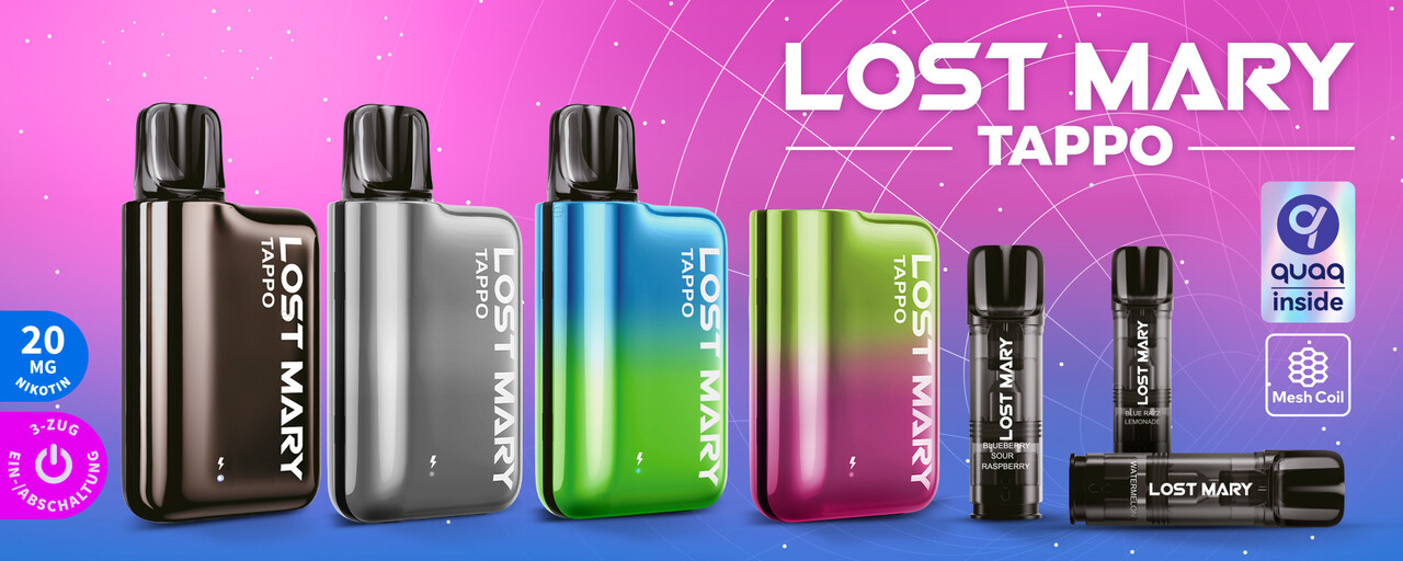 Lost Mary Tappo Lost Mary Tappo - Blueberry Sour Raspberry - Liquid Pod - 2 ml - Nikotin 20 mg - 10er Pack (5x2er Pack)