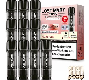 Lost Mary Tappo Tappo - Marystorm - Liquid Pod - Nikotin 20 mg - 10er Pack Lost Mary Tappo Tappo - Marystorm - Liquid Pod - Nikotin 20 mg - 10er Pack