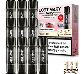 Lost Mary Tappo Tappo - Peach Ice - Liquid Pod - Nikotin 20 mg - 10er Pack Lost Mary Tappo Tappo - Peach Ice - Liquid Pod - Nikotin 20 mg - 10er Pack