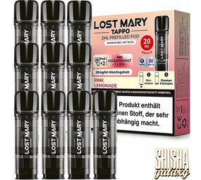 Lost Mary Tappo Tappo - Pink Lemonade - Liquid Pod - Nikotin 20 mg - 10er Pack Lost Mary Tappo Tappo - Pink Lemonade - Liquid Pod - Nikotin 20 mg - 10er Pack