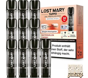 Lost Mary Tappo Tappo - Watermelon Cherry - Liquid Pod - Nikotin 20 mg - 10er Pack Lost Mary Tappo Tappo - Watermelon Cherry - Liquid Pod - Nikotin 20 mg - 10er Pack