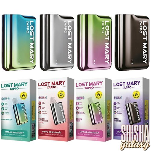 Lost Mary Tappo Lost Mary Tappo by Elfbar - Prefilled Pod Kit Set - Akku 750 mAh - 4 Stück / Alle Farben (Wiederaufladbare Mehrweg E-Zigaretten)