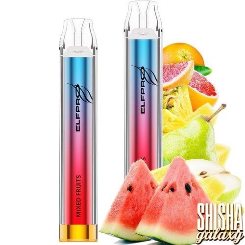 Elfpro Elfpro - Mixed Fruits - 10er Packung / Display (Sparset) - Einweg E-Shisha - 700 Züge / Nikotin 20 mg