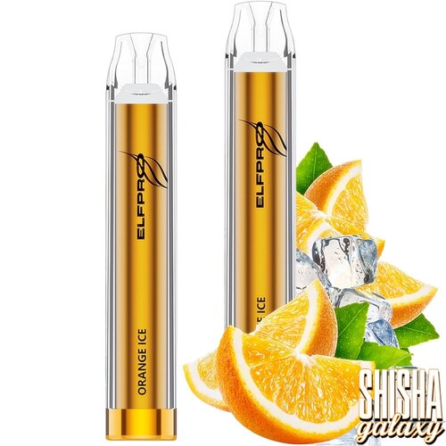 Elfpro Elfpro - Orange Ice - 10er Packung / Display (Sparset) - Einweg E-Shisha - 700 Züge / Nikotin 20 mg