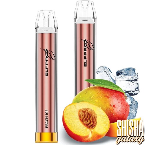 Elfpro Elfpro - Peach Ice - 10er Packung / Display (Sparset) - Einweg E-Shisha - 700 Züge / Nikotin 20 mg