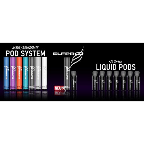 Elfpro Elfpro - Blueberry Ice - Prefilled Liquid Pod - 2 ml - Nikotin 20 mg - 10er Pack + Display