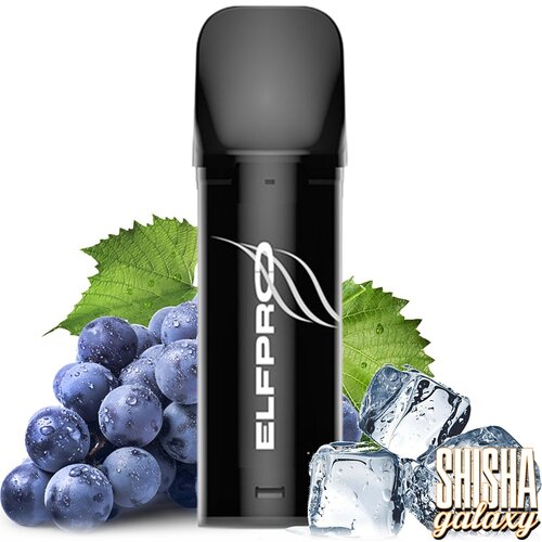 Elfpro Elfpro - Grape Ice - Prefilled Liquid Pod - 2 ml - Nikotin 20 mg - 10er Pack + Display
