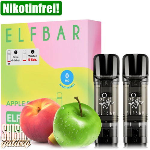 Elf Bar ELFA - Apple Peach - Liquid Pod - Nikotinfrei - 2er Pack