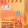 Elfbar Elfbar - ELFA - Tropical Fruit - Liquid Pod - 2 ml - Nikotinfrei - 2er Pack (4ml)