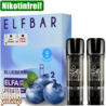 Elfbar Elfbar - ELFA - Blueberry - Liquid Pod - 2 ml - Nikotinfrei - 10er Pack (5x2er Pack) Elfbar Elfbar - ELFA - Blueberry - Liquid Pod - 2 ml - Nikotinfrei - 10er Pack (5x2er Pack)