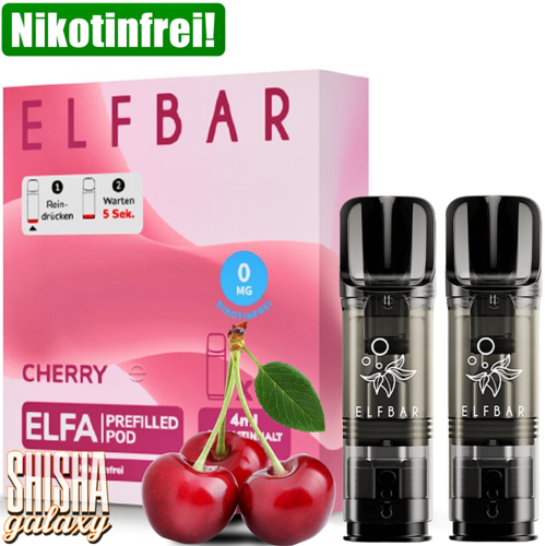 Elf Bar Elf Bar - ELFA - Cherry - Prefilled Liquid Pod - 2 ml - Nikotinfrei - 10er Pack