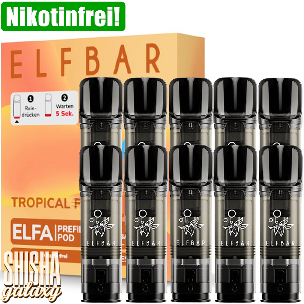 Elfbar Elfbar - ELFA - Tropical Fruit - Liquid Pod - 2 ml - Nikotinfrei - 10er Pack (5x2er Pack) Elfbar Elfbar - ELFA - Tropical Fruit - Liquid Pod - 2 ml - Nikotinfrei - 10er Pack (5x2er Pack)