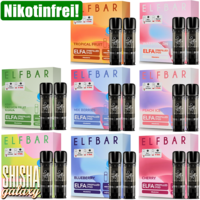ELFA - Liquid Pod Probierset - 8 Sorten / 16 Liquid Pods - Nikotinfrei