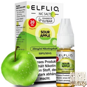 Elfliq Sour Apple - E-Liquid - Nikotin 20 mg/ml Elfliq Sour Apple - E-Liquid - Nikotin 20 mg/ml