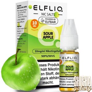 Elfliq Sour Apple - E-Liquid - Nikotin 10 mg/ml Elfliq Sour Apple - E-Liquid - Nikotin 10 mg/ml
