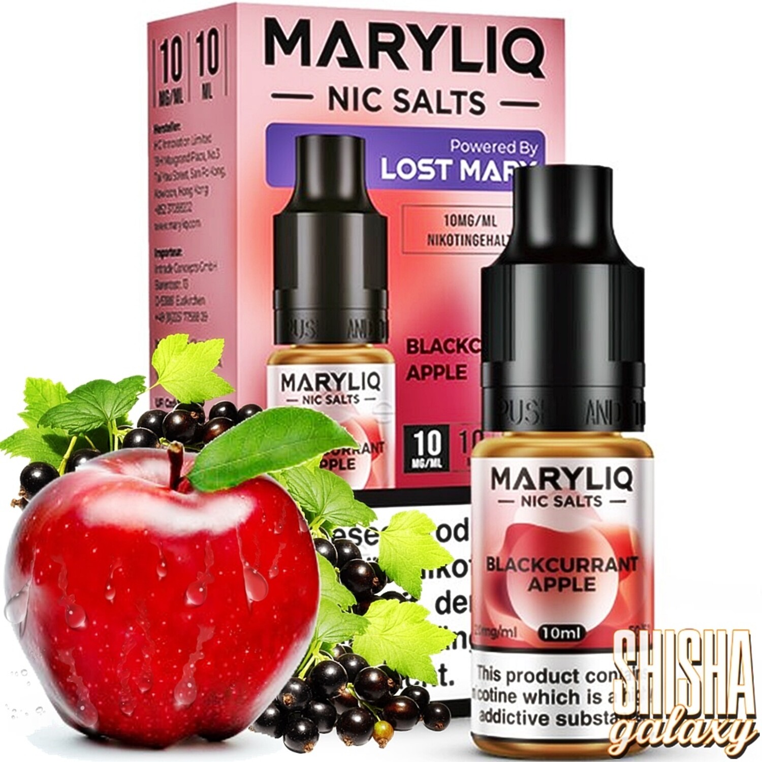 Maryliq - Blackcurrant Apple - E-Liquid - Nikotin 10 mg - Nikotinsalz