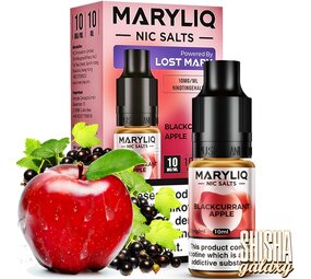 Maryliq Blackcurrant Apple - E-Liquid - Nikotin 10 mg/ml Maryliq Blackcurrant Apple - E-Liquid - Nikotin 10 mg/ml