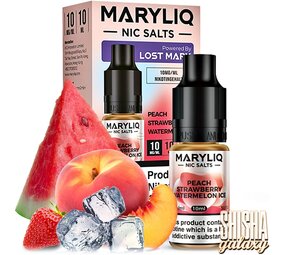 Maryliq Peach Strawberry Watermelon - E-Liquid - Nikotin 10 mg/ml Maryliq Peach Strawberry Watermelon - E-Liquid - Nikotin 10 mg/ml