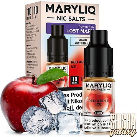 Maryliq Maryliq - Red Apple Ice - E-Liquid - Nikotin 10 mg/ml Maryliq Maryliq - Red Apple Ice - E-Liquid - Nikotin 10 mg/ml