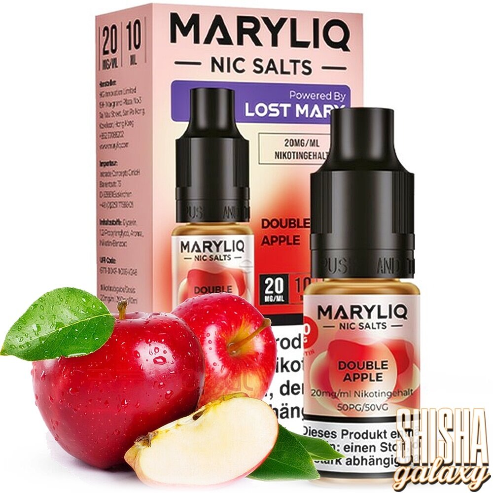 elfbar elfa master akku Maryliq - Double Apple - E-Liquid - Nikotin 20 mg - Nikotinsalz