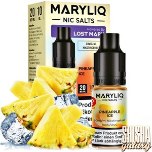 Maryliq Pineapple Ice - E-Liquid - Nikotin 20 mg/ml Maryliq Pineapple Ice - E-Liquid - Nikotin 20 mg/ml