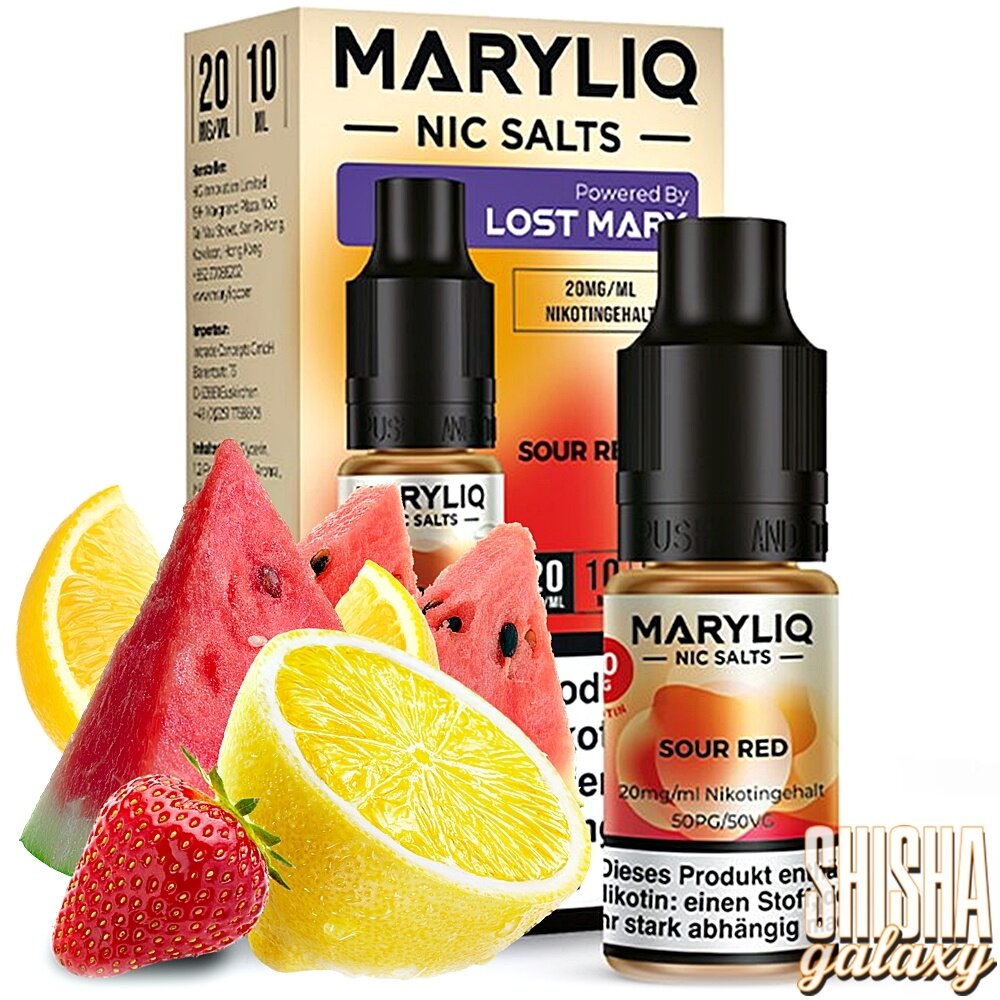 Maryliq Maryliq - Sour Red - E-Liquid - Nikotin 20 mg/ml Maryliq Maryliq - Sour Red - E-Liquid - Nikotin 20 mg/ml